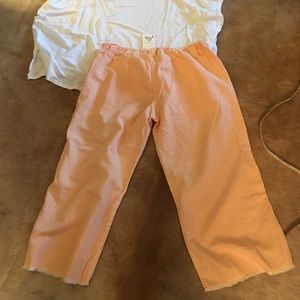 Joie linen crop pants